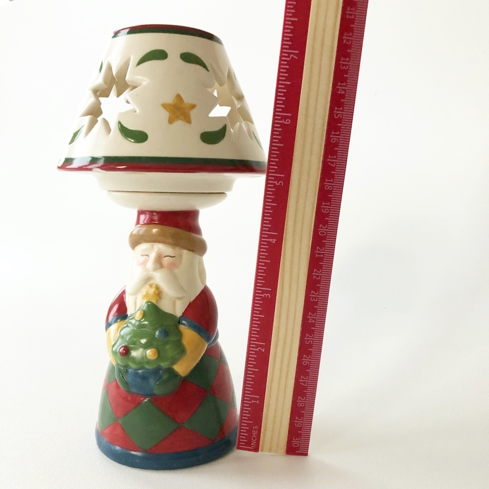 Jim Shore Heartwood Creek Santa Tea Light Lamp - Picture 11 of 12